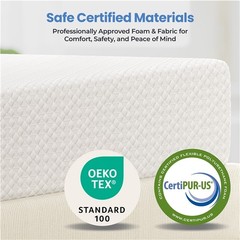 Gel Memory Foam Mattress Green Tea Mattress in a Box CertiPUR-US Certified