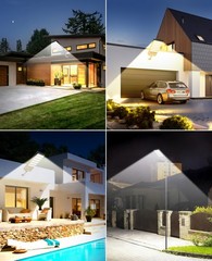 Solar Lights Outdoor Dusk To Dawn LED Motion Sensor Bright Solar Street Lights