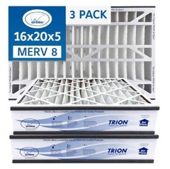 Trion Air Bear 255649-104 (3 Pack) – 16″ x 20″ x 5″ Pleated Air Filter, MERV 8