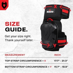 Reinforced Work Knee Pads with Thigh Straps – Ankle Support