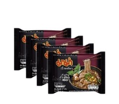 MAMA Thai Instant Boat Noodles Spicy Sauce Small Rice Noodles 87g, Pack of 8 pcs