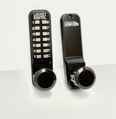 Lockey 2830JB/MG 2000 Series Keyless Entry Single Combination Knob Set – Black
