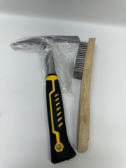 28 oz Welding Chipping Hammer and Wire Brush, 12.4 Inch Heavy Duty Forged Ste…