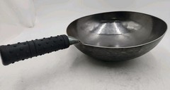 Oxenforge Round Bottom Hand Hammered Wok w/Fir-Wood Lid and Heat Resistant…