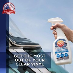 303 Products Marine Clear Vinyl Protective Cleaner, Clear Vinyl Window Cleaner &