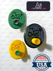 Fits John Deere 1025r 2025r 1023e hood latch button release GREEN BLACK YELLOW