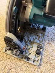 Makita XPS01 6.5 in Cordless Circular Track Saw – Two 18 Volt 5.0 Ah Batteries
