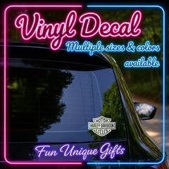 Harley Logo Vinyl Decal Sticker -Multiple Colors & Sizes- FREE SHIPPING