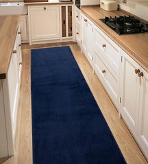ConurDeals Antibacterial Hallway Kitchen Navy Color Soft Anti Slip Runner Rug