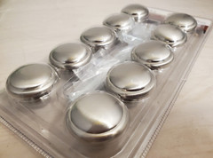 Warwick Satin Nickel 1 1/4″ Cabinet Knob Pull ~ 10 Pack ~ Contemporary Style