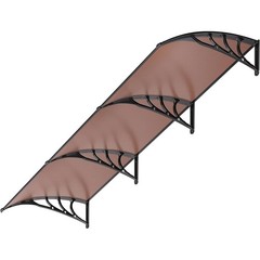 40×40”/80”/120” Outdoor Door Window Awning Patio Canopy Rain Cover Sun Shade