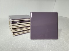 Purple Violet Ceramic Tile Shower Backsplash 4.25 in Subway Mid Century Modern