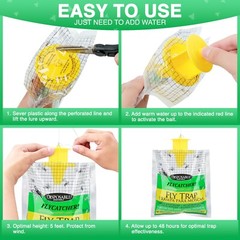 outdoor disposable fly traps to keep outdoor ranches free from annoying fly