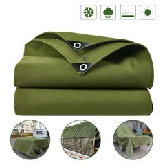 Heavy Duty Waterproof Canvas Tarp 16 Oz Cotton Canvas Tarpaulin Cover Tent