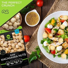 Raw Macadamia Nuts, Resealable Bag, Vegan, Healthy Snack, Natural, Kosher