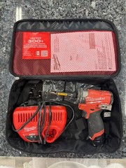 Milwaukee M12 3453-20 FUEL 1/4″ Hex Impact Driver W/ Battery, Charger, Case-USED