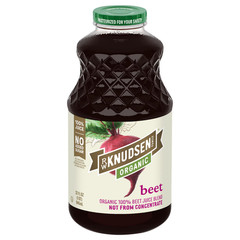 R.W. Knudsen Family Organic Beet Juice Blend, 32 oz, Glass Bottle, Shelf-Stable