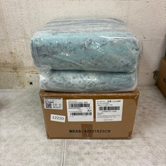 8x10ft Low Pile Area Rug, Machine Washable, Non Slip Abstract Blue Green Gray