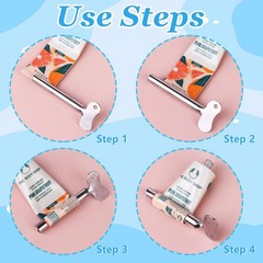 Tube Key Tooth Paste Squeezer Set of 3 Manual Toothpaste Squeezers