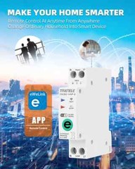 1P+N 63A Circuit Breaker Timer WIFI Smart Switch Energy Meter Voltage 110V 220V