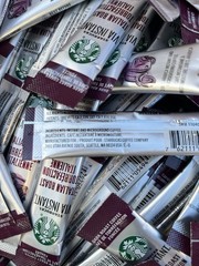 50 Packets Starbucks VIA Instant Coffee Italian Dark Roast Arabica LOT Travel