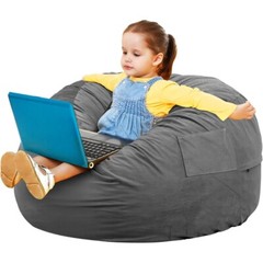 Bean Bag Chair Adults Foam Filled Gaming Sofa Beanbag with Soft Removable Cover