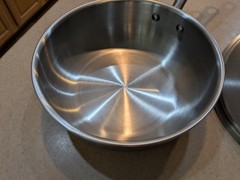 Made In Stainless Steel Saucier Pan with Lid 3 Qt Multi-Clad Cookware