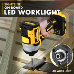 Brushless Cordless Impact Driver,for Dewalt 20V Max Battery,1/4″ Compact,4 Speed