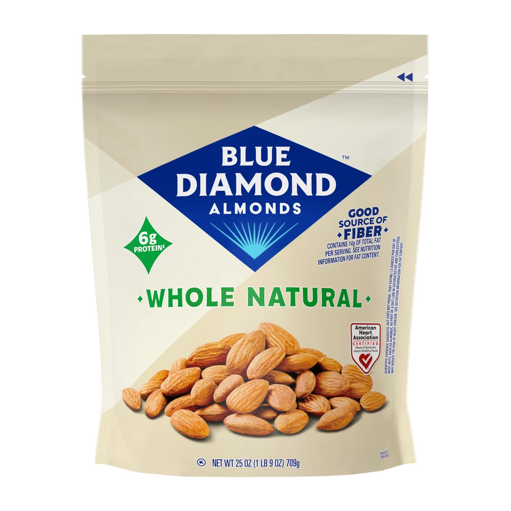 Blue Diamond Whole Natural Almonds 25 Oz Free Shipping