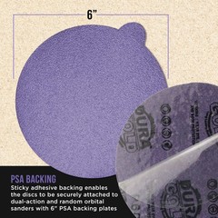 6″ PSA Sanding Discs, 50 Disc Variety Pack – Self Adhesive Stickyback Sandpaper