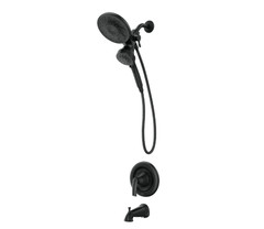 NEW CONDITION Moen 82137BL Graeden Matte Black Tub/Shower Faucet w/ Valve