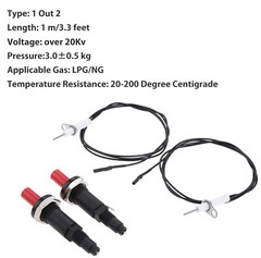 2-pack Universal Piezo Spark Igniter Push Button Gas Fireplace Grill BBQ Stove