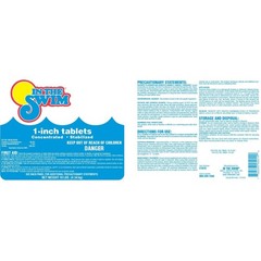 In The Swim 1 Inch Stabilized Chlorine Tablets for Pools (10, 25, 50 lbs)