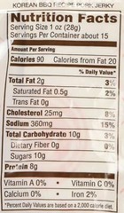 4 Packs Golden Island Korean BBQ Pork Jerky 14.5 oz Each Pack