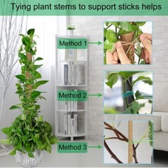 2 Pk 48” Bendable Moss Pole For Monstera Plant Coir Climbing Plant Support Stick