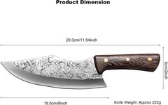 Handmade Forged Chef Knife – High Carbon Stainless Steel Kitchen Knife