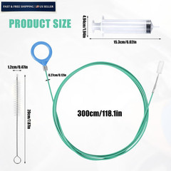 Auto Sunroof Drain Cleaning Tool, 118in Long as shown in the detailed picture