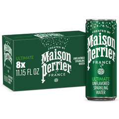 Sparkling Water Unflavored 8 Pack Cans 11.15 Fl Oz Ultimate Refreshment