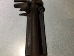 1920’S Vintage Wooden MOUNTED CAST IRON Nutcracker 10.5″ 2.3 pounds
