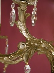 ANTIQUE CHANDELIER 9 LAMP CRYSTAL GLASS SILVER NICKEL LIGHTNINGs