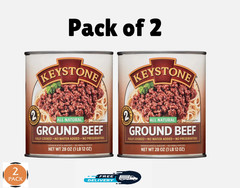 Keystone All natural Ground Beef 28 oz Can, (PACK OF 2) Free Shipping