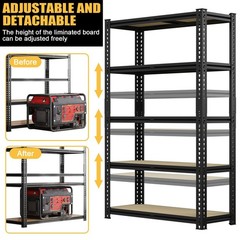 Heavy Duty Metal Shelving Unit Garage Storage Shelves Adjustable Utility Rack