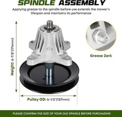 42″ Deck Spindle Rebuild Kit for Cub Cadet RZT-42 – Features 2 Spindles & Idlers
