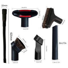 For Shop Vac 32mm(1 1/4in) Vacuum Attachments Dusty Brush & Crevice Kits US