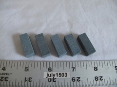 (5) NEW Dressing Stone Hard Abrasive 1″ x 3/8″ x 3/8″ for Dremel (AP)