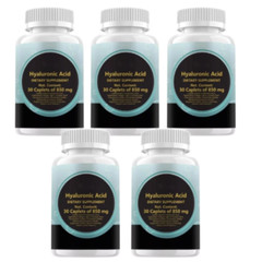 PACK 1-5 New Hyaluronic-Acid 30 Caplets 850 mg Replenish energy