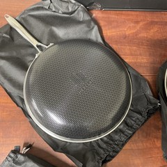 HexClad Hybrid 7-Piece Cookware Fry Pan Set 8” 10” 12” Inch W/ Lids & 12” Wok