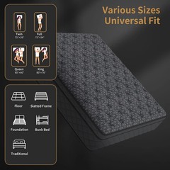 12″ 14″ Twin Full Queen King Mattress in a Box Gel Memory Foam Pocket Spring