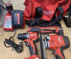 Milwauke Tool Set 2746-20/3601-20/2415-20 M18 2 AH and M12 1.5 AH Battery