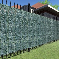 58in Artificial Faux Ivy Leaf Fence Privacy Screen Garden Home Decor Hedge Panel